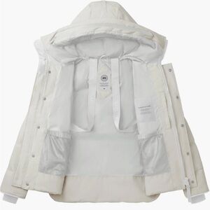 Men White Hooded Jacket